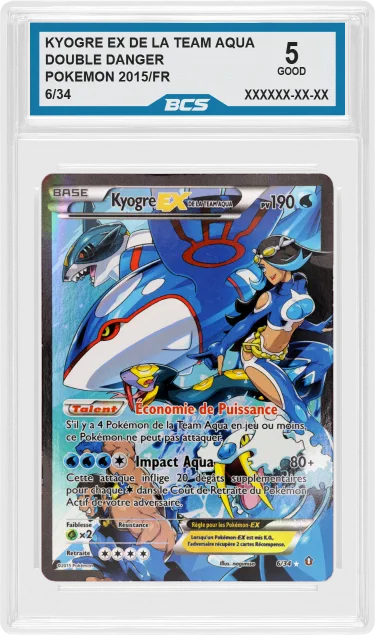 KYOGRE EX DE LA TEAM AQUA